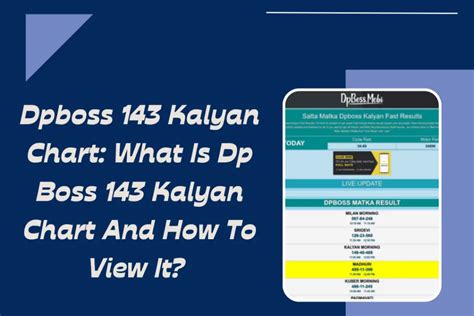 kalyan chart dpboss chart|More.